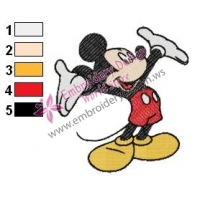 Mickey Mouse Cartoon Embroidery 2